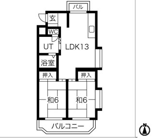 愛知県名古屋市北区八代町２丁目 間取り