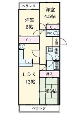 愛知県名古屋市名東区亀の井１丁目 間取り