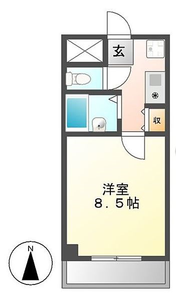 愛知県名古屋市東区筒井３丁目 間取り