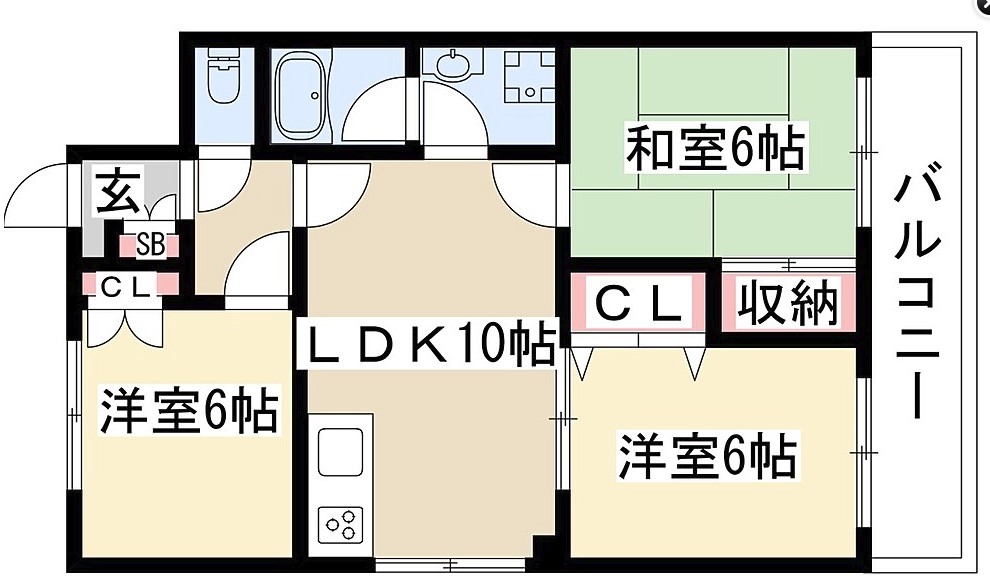 愛知県名古屋市守山区向台２丁目 間取り