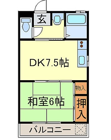 愛知県名古屋市熱田区夜寒町 間取り