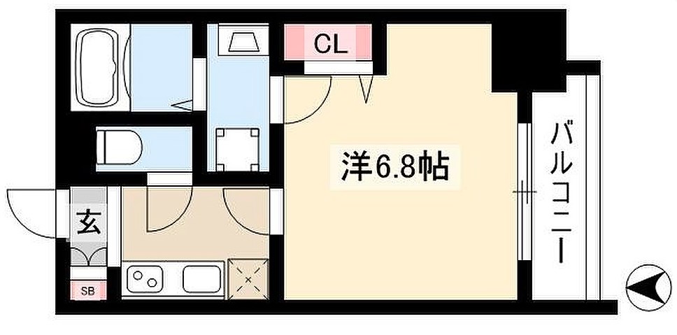 愛知県名古屋市中区新栄３丁目 間取り