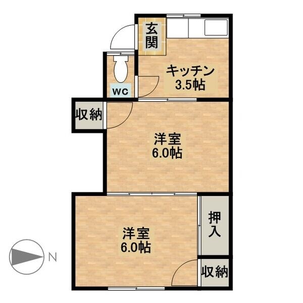 愛知県名古屋市西区枇杷島３丁目 間取り