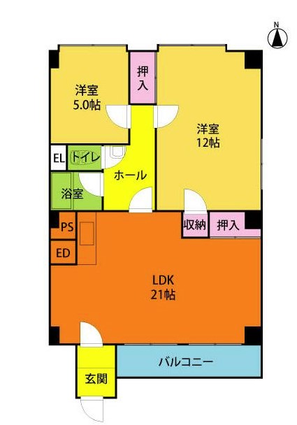 愛知県名古屋市中川区中島新町４丁目 間取り