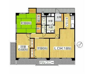 愛知県名古屋市中川区五女子町２丁目 間取り