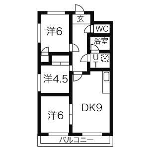 愛知県名古屋市港区小碓１丁目 間取り
