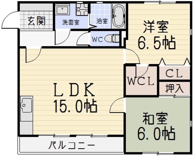 愛知県名古屋市北区若鶴町 間取り