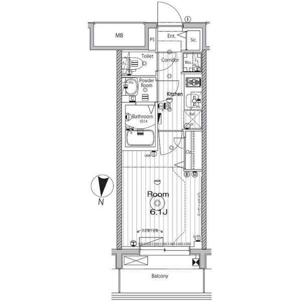 愛知県名古屋市中区新栄１丁目 間取り