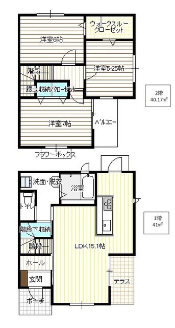 愛知県名古屋市中川区野田２丁目 間取り