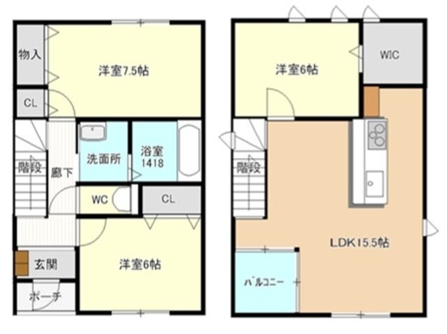 愛知県小牧市西之島 間取り
