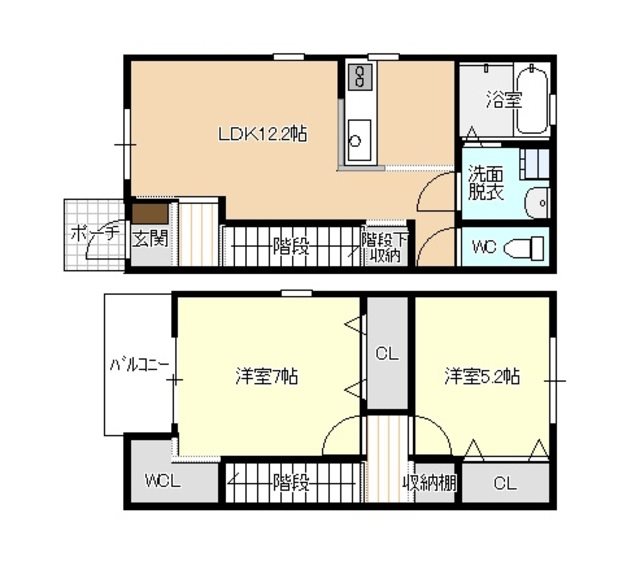 愛知県名古屋市中川区法華西町 間取り