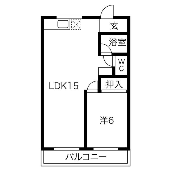 愛知県名古屋市北区若葉通１丁目 間取り