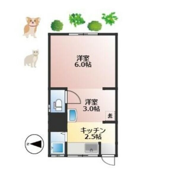 愛知県名古屋市千種区南ケ丘１丁目 間取り