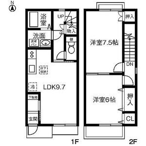 愛知県名古屋市緑区滝ノ水１丁目 間取り