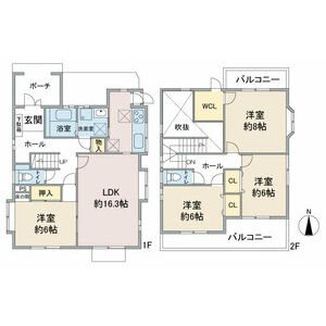 愛知県日進市香久山３丁目 間取り