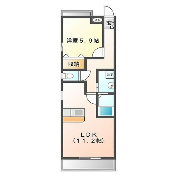 愛知県北名古屋市片場天王森 間取り