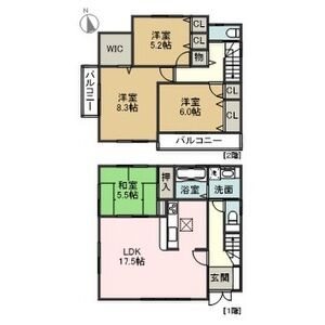 愛知県名古屋市千種区富士見台３丁目 間取り