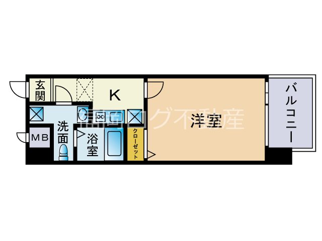 福岡県福岡市中央区赤坂１丁目 間取り