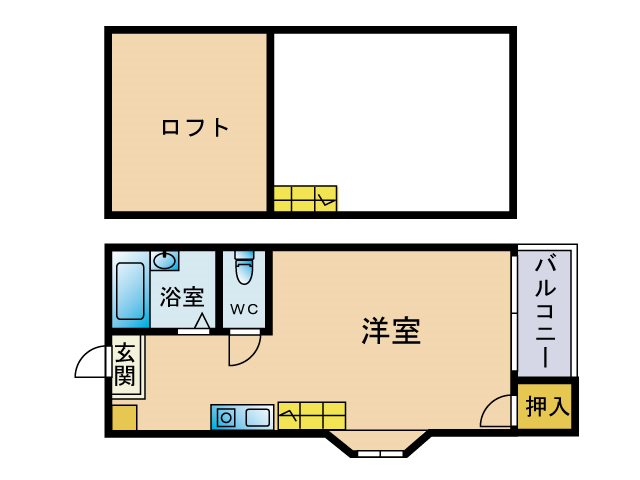 福岡県福岡市東区馬出１丁目 間取り