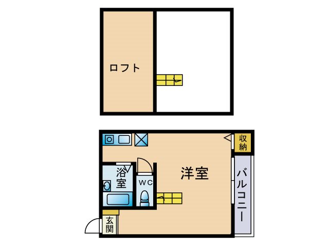 福岡県福岡市東区箱崎２丁目 間取り