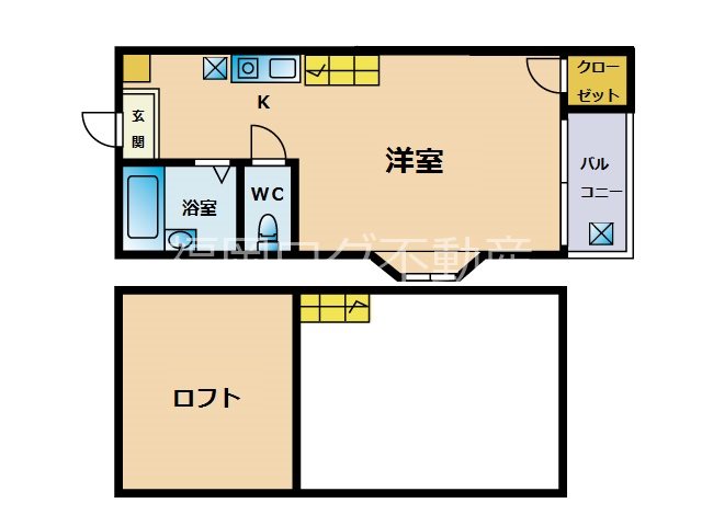 福岡県福岡市東区箱崎４丁目 間取り