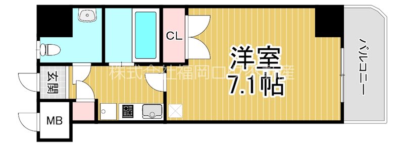 コンドミニアム高宮通り壱番館 間取り