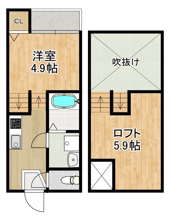 MODERN PALAZZO Isahaya Hatten 間取り