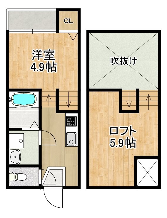 MODERN PALAZZO Isahaya Hatten 間取り