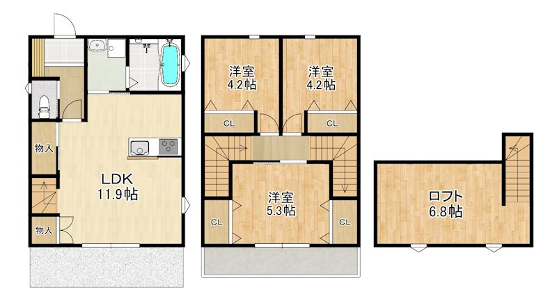 Moderie 諫早 間取り