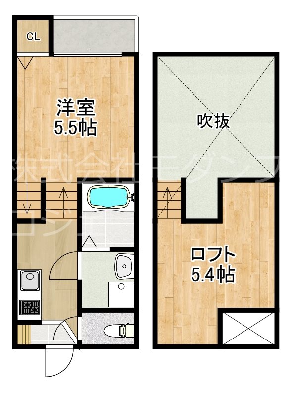 modern palazzo 西時津 間取り