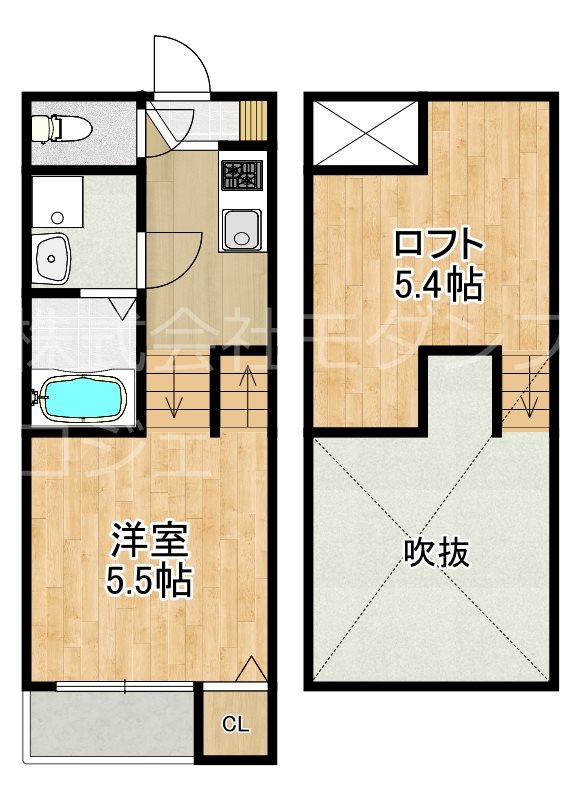 modern palazzo 西時津 間取り