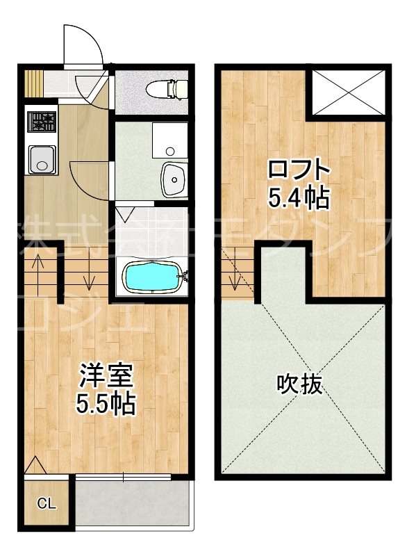 modern palazzo 西時津 間取り