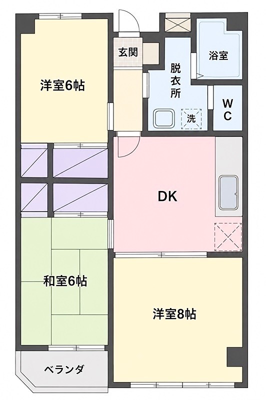 グリーンヒルズ石川Ｉ 間取り