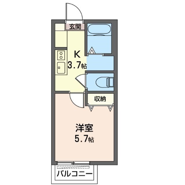 クラージュ蘇我 間取り
