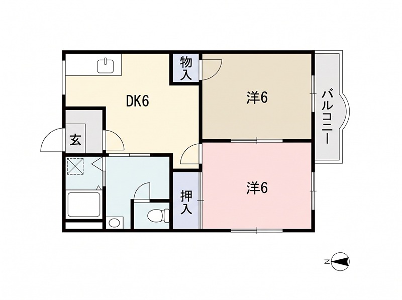 サンモール蘇我Ａ 間取り