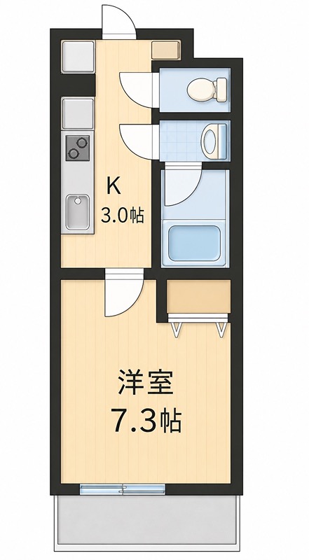 クラージュ白旗 間取り