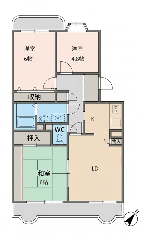 シャトレー千葉寺 間取り