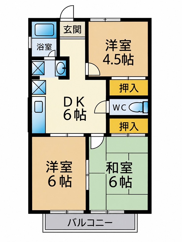 スカイハイツA棟 間取り