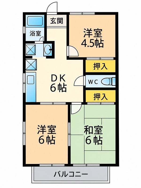 スカイハイツA棟 間取り