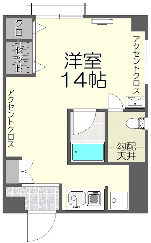 グリーンアベニュー 201号室 間取り