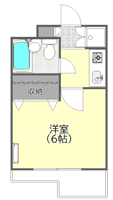 大井ハイツ 203号室 間取り