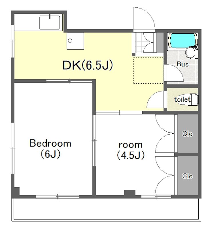 グリーンアベニュー 204号室 間取り