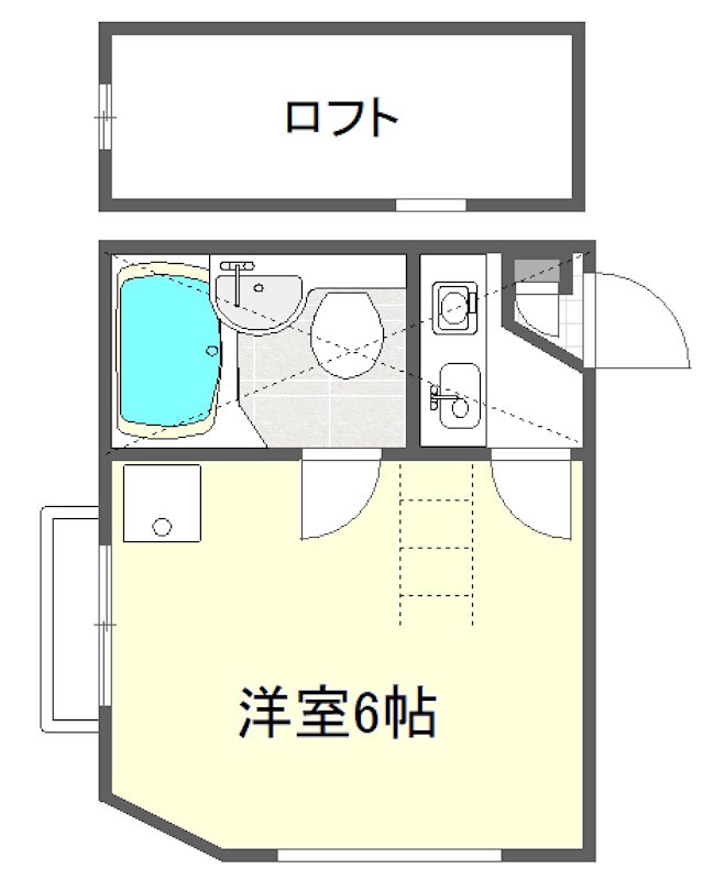 コンフォーレ鵜の木 203号室 間取り