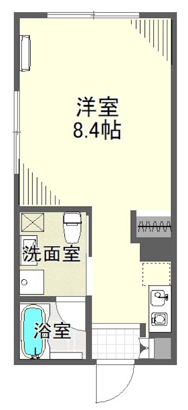 オーパス羽田 101号室 間取り