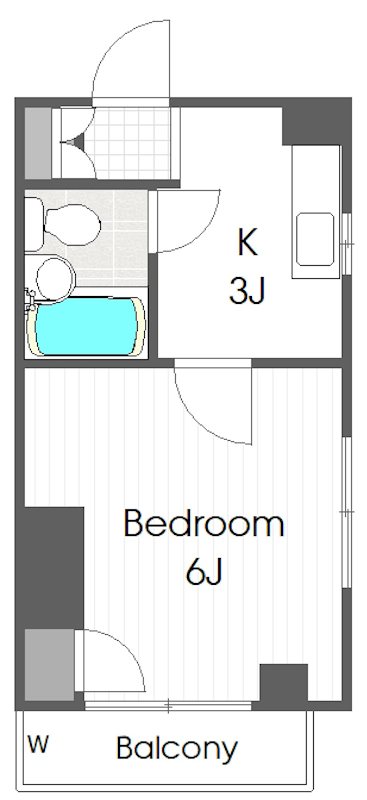 エルデ多摩川 205号室 間取り