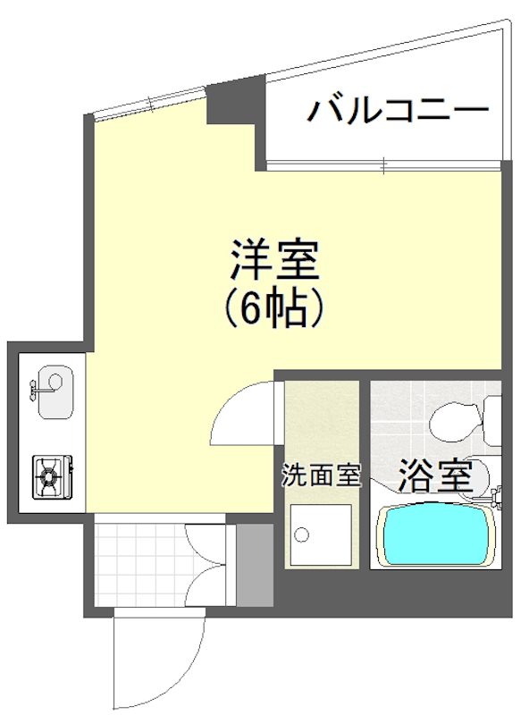 細川ハイム  303号室 間取り