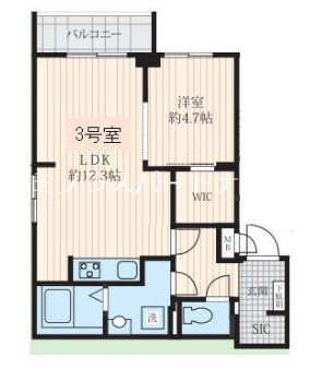 Fossette深沢 103号室 間取り