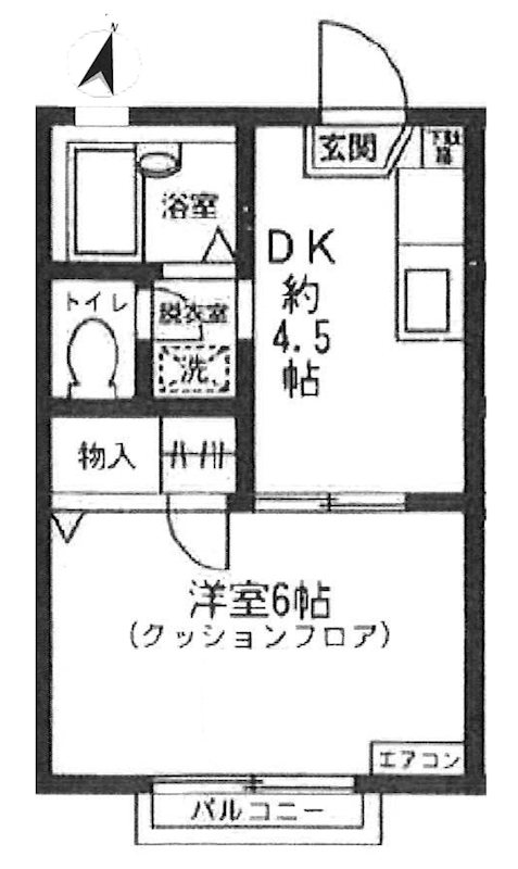 エトワールⅠ  105号室 間取り