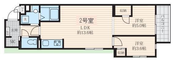 フォセット深沢 302号室 間取り