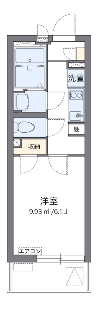 クレイノメゾン　ド　ピエラ 202号室 間取り